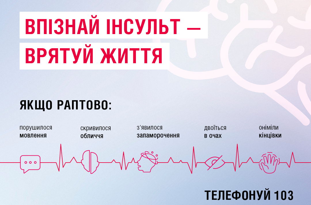 Впізнай інсульт - врятуй життя!