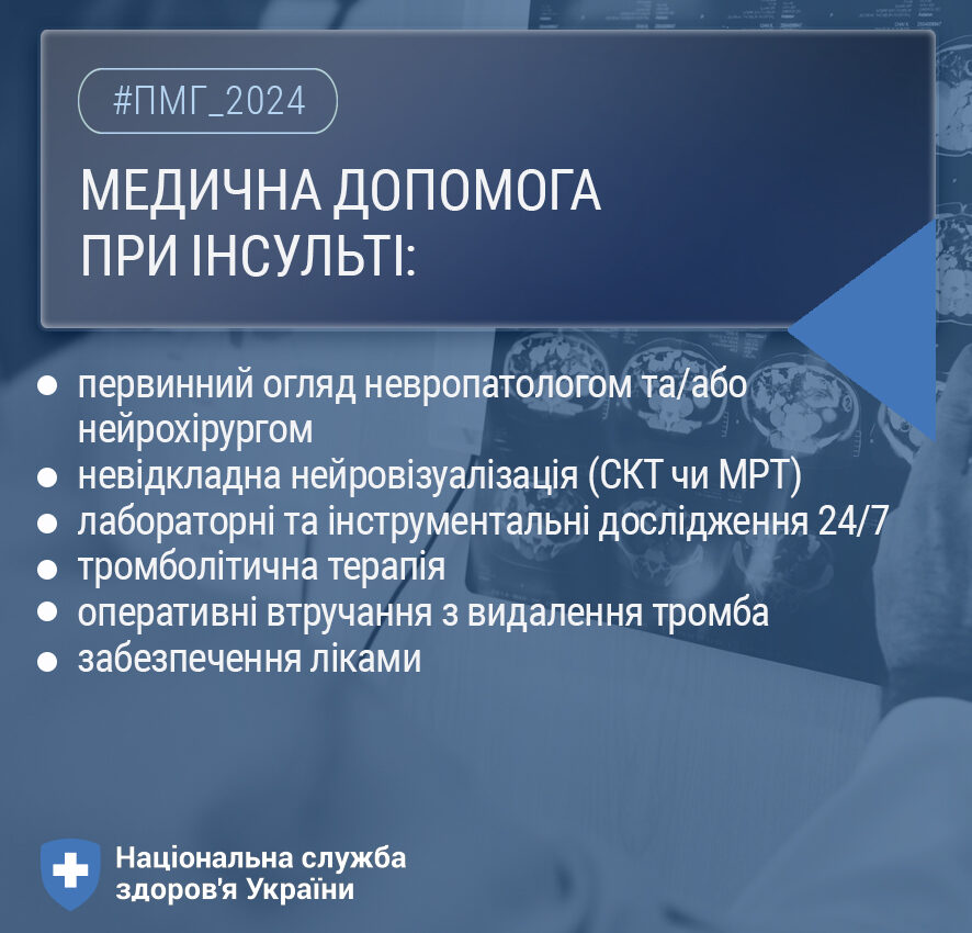 Безоплатна діагностика та лікування інсульту у 2024 році Безоплатна діагностика та лікування інсульту у 2024 році